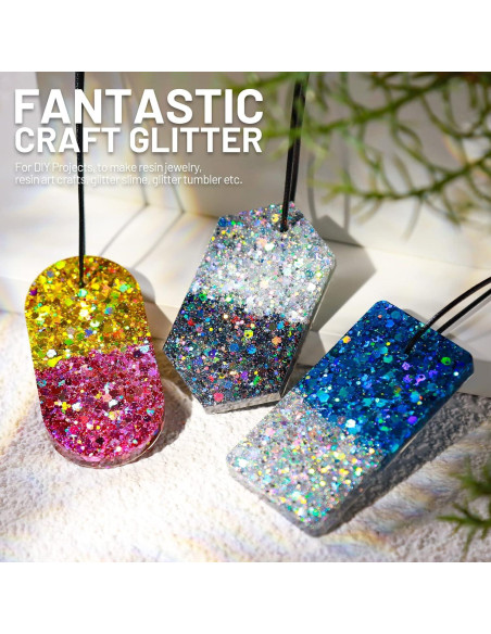 Purpurina Holográfica Gruesa LEOBRO - 15 Colores 150g