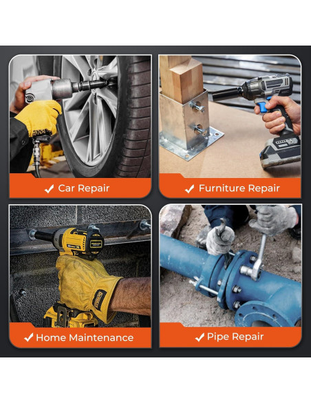 Juego de Extractores de Tuercas de Rueda TOPME 6 Piezas 17-22mm