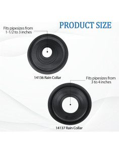 KAZFFD Teja de Techo No-Calk 14136 y 14137 2 Piezas 2