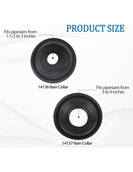 KAZFFD Teja de Techo No-Calk 14136 y 14137 2 Piezas