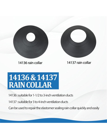 KAZFFD Teja de Techo No-Calk 14136 y 14137 2 Piezas