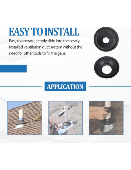 KAZFFD Teja de Techo No-Calk 14136 y 14137 2 Piezas