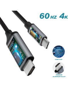 Cable USB C a HDMI 0.91m Doitby 4K para iPhone 15 y Samsung 2