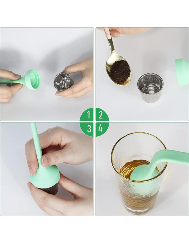 Infusor de Té Philbinden de Silicona Verde 4.2 cm