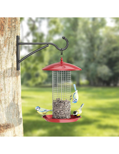 Ganchos para Plantas Saffruff 15 cm Metal Negro Paquete de 2