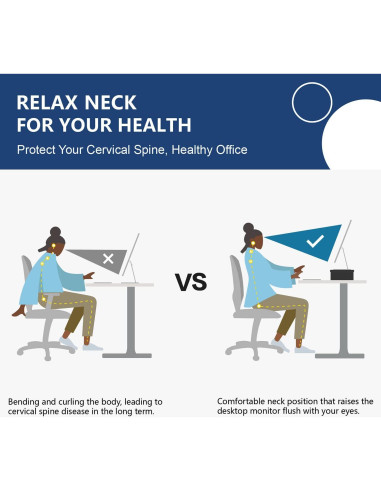 Soporte para Monitor FITUEYES de Madera 42.4 cm Negro