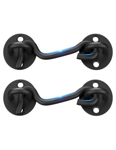 Cerradura de Puerta de Granero CRANACH 10 cm Acero Inoxidable 2 Pzs