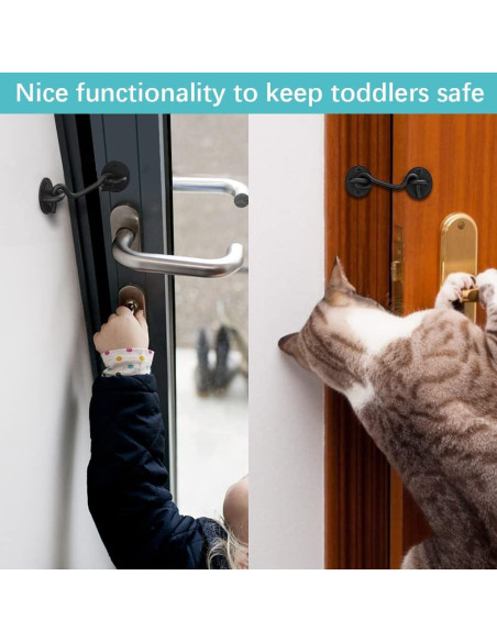 Cerradura de Puerta de Granero CRANACH 10 cm Acero Inoxidable 2 Pzs