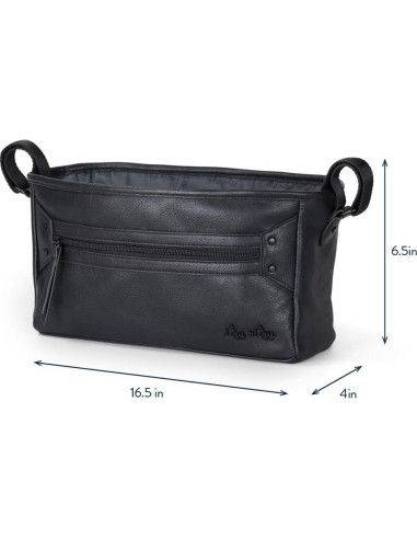 Caddy Ajustable para Carro Itzy Ritzy - Organizador Negro con Bolsillos