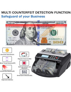 Contadora de Dinero DOMENS DMS-1580T BV con Detección UV/MG/MT/IR 2