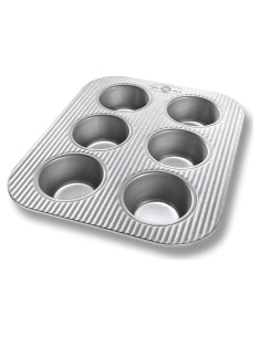Molde para Muffins USA Pan 6 Tazas Acero Aluminizado