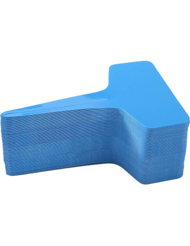 100 Etiquetas de Jardín Plásticas MIHEY Azul 6x10 cm