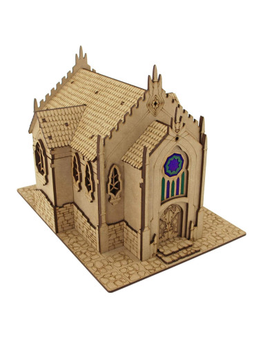 Templo de Madera TowerRex para D&D 28mm y 32mm
