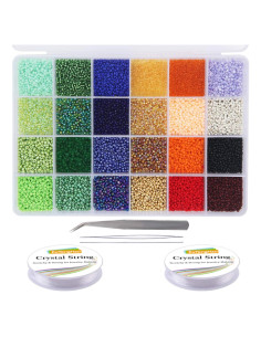 Kit de Cuentas de Vidrio EuTengHao 14400pcs para Joyería