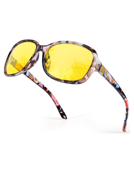 Gafas de Conducción Nocturna SIPHEW Amarillas Polarizadas