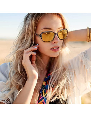 Gafas de Conducción Nocturna SIPHEW Amarillas Polarizadas