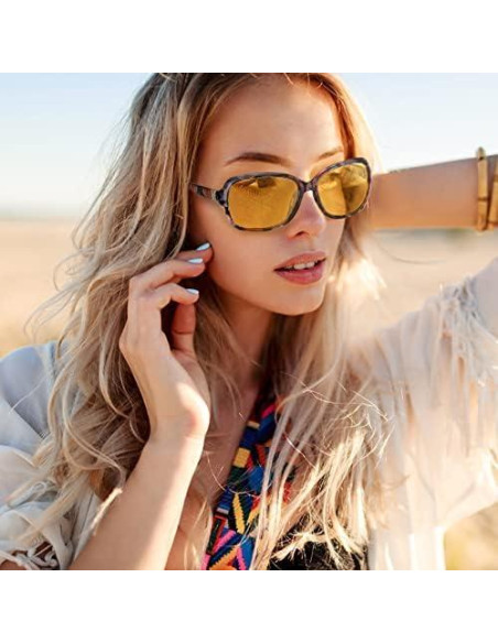 Gafas de Conducción Nocturna SIPHEW Amarillas Polarizadas