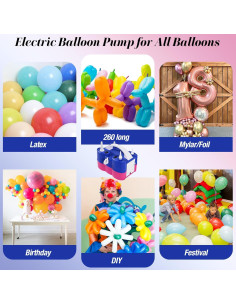 Bomba de aire eléctrica 3 en 1 Togvu para globos y flotadores 2