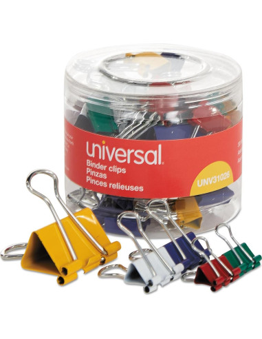 Clips de Carpeta Asortidos Universal 31026 - 30 Piezas
