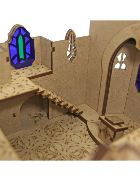 Templo de Madera TowerRex para D&D 28mm y 32mm