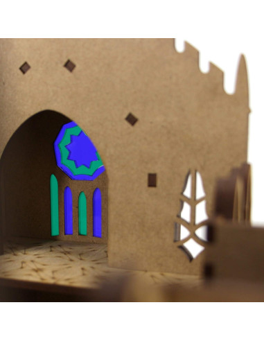 Templo de Madera TowerRex para D&D 28mm y 32mm