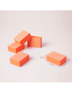 Pulidores de Uñas NOVAL Mini - 130 PCS, Uso Único para Uñas Acrílicas y Naturales 2