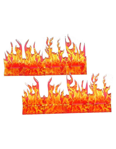 Pared de Fuego Miniatura CZYY Juego de 8 para RPG 28 mm