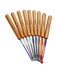 Juego de Ganchillos Ergonómicos Coopay 9 Piezas 2.5-6.5mm