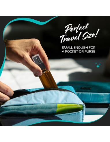 Set de 24 Botellas de Spray de Vidrio Ámbar Nevlers 1 Oz