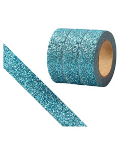 Cinta Washi Brillante CIAJIE 3 Rollos 15mm Azul Oscuro