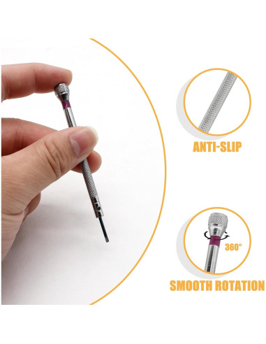 Juego de Destornilladores de Precisión Hordion 8 Piezas 0.6-2mm