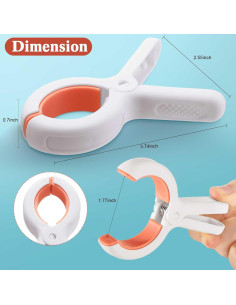 Clips para Toallas de Playa Tanlade 48 Pcs Antideslizantes 2