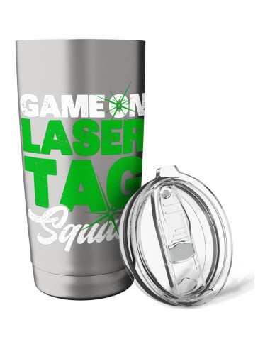 Taza Aislada de Acero Inoxidable 20 oz - Laser Tag Fiesta