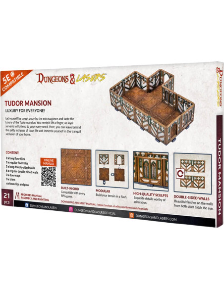 Terreno Miniaturas Archon Studio Tudor 27.9x15.2cm DND