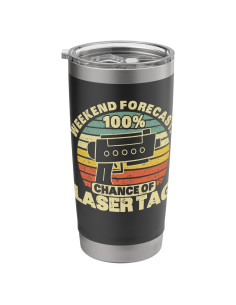 Taza Aislada de Acero Inoxidable 20 oz Favores de Fiesta Laser Tag