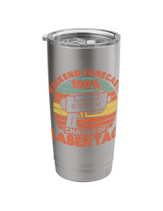 Taza Aislada de Acero Inoxidable 20 oz Favores de Fiesta Laser Tag