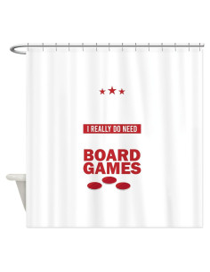 Cortina de Ducha Decorativa CafePress 183x178 cm Juegos de Mesa