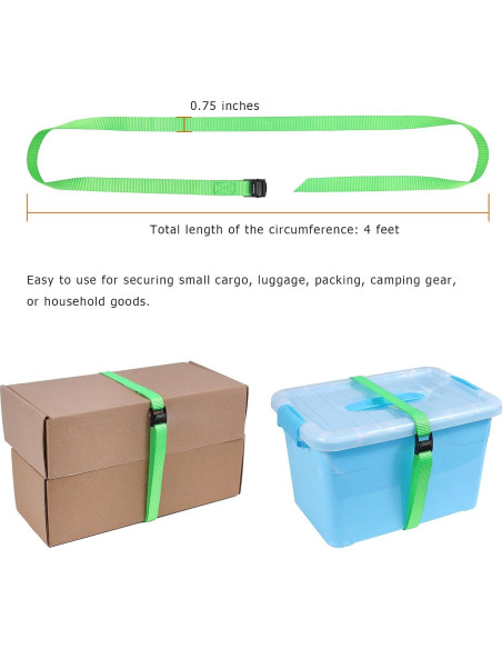 Correas de Amarre Ayaport 4ft Verde con Hebillas Ajustables