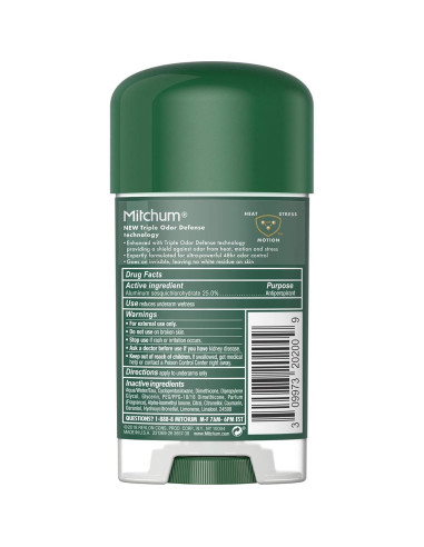 Antitranspirante Gel Mitchum Aire de Montaña 63.5 g 48 Horas