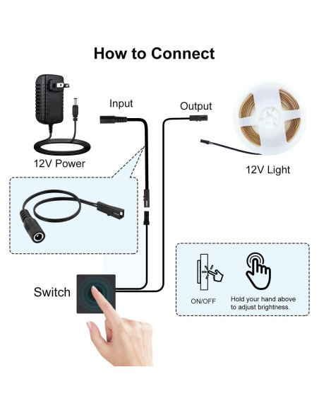 Tira de LED COB VST 5m 2700K 24V 48W con Control Táctil