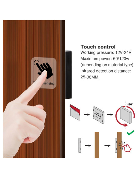 Tira de LED COB VST 5m 2700K 24V 48W con Control Táctil