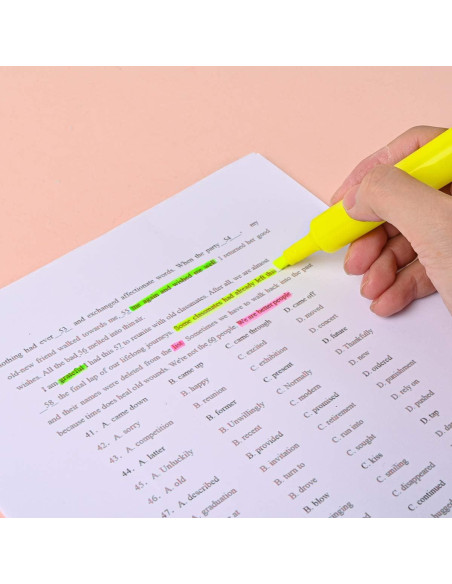 Set de 24 Marcadores Fluorescentes Dabo&Shobo - Tinta Rápido Secado