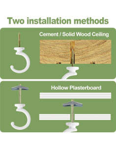Ganchos de Techo Aidoclip 2 Piezas Alta Resistencia 11.34 kg 2