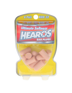 Tapones para Oídos Hearos Máxima Suavidad 12 Unidades