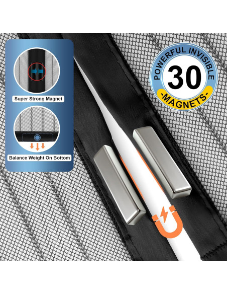 Cierre de Puerta de Pantalla Magnética MetaOnly 36x82 cm