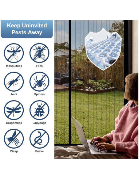 Cierre de Puerta de Pantalla Magnética MetaOnly 36x82 cm