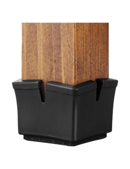 Protectores de Suelo para Patas de Silla Anwenk 36-41mm Negro (16 Pzas)