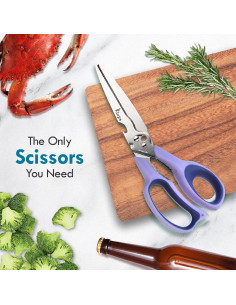 Tijeras de cocina ZHI JEN 23.1 cm acero inoxidable multiusos 2