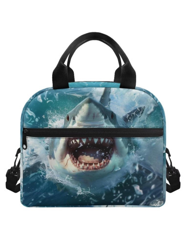 Bolsa de Almuerzo Aislada Luarisgur 3D Tiburón 1L
