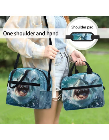 Bolsa de Almuerzo Aislada Luarisgur 3D Tiburón 1L